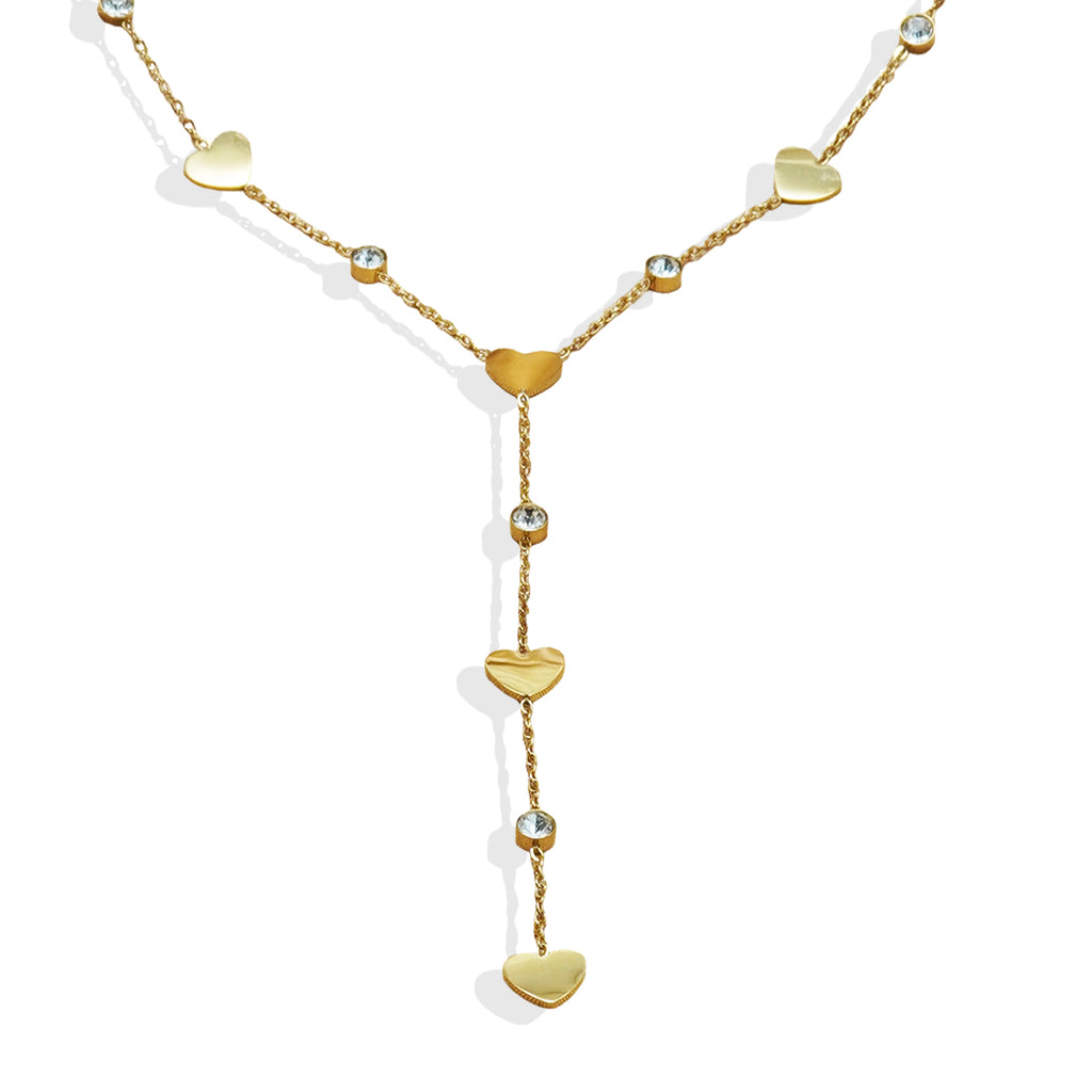 18K Gold Plated Rhinestone Necklace