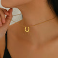 18K Gold Plated U Shaped Necklace