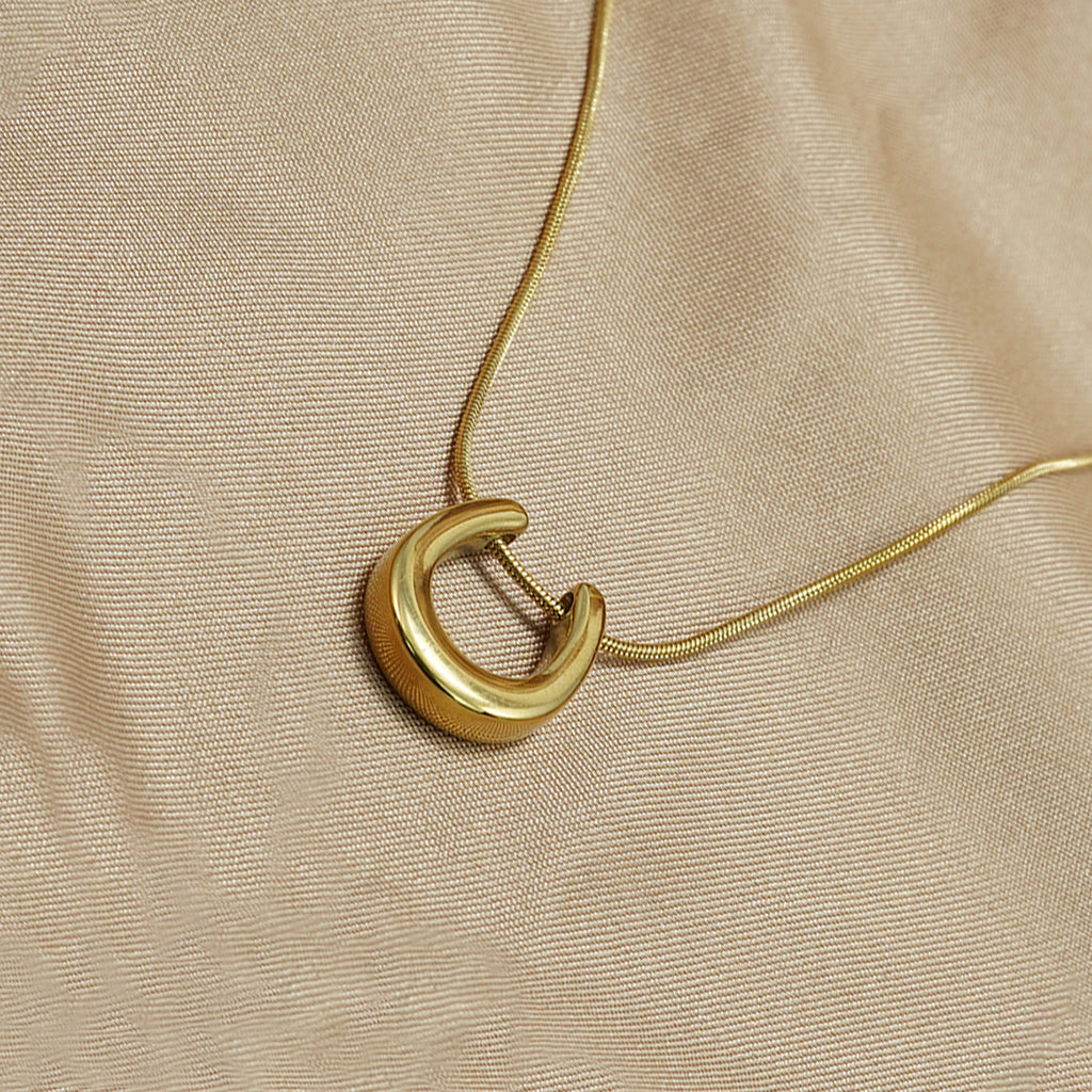 18K Gold Plated U Shaped Necklace